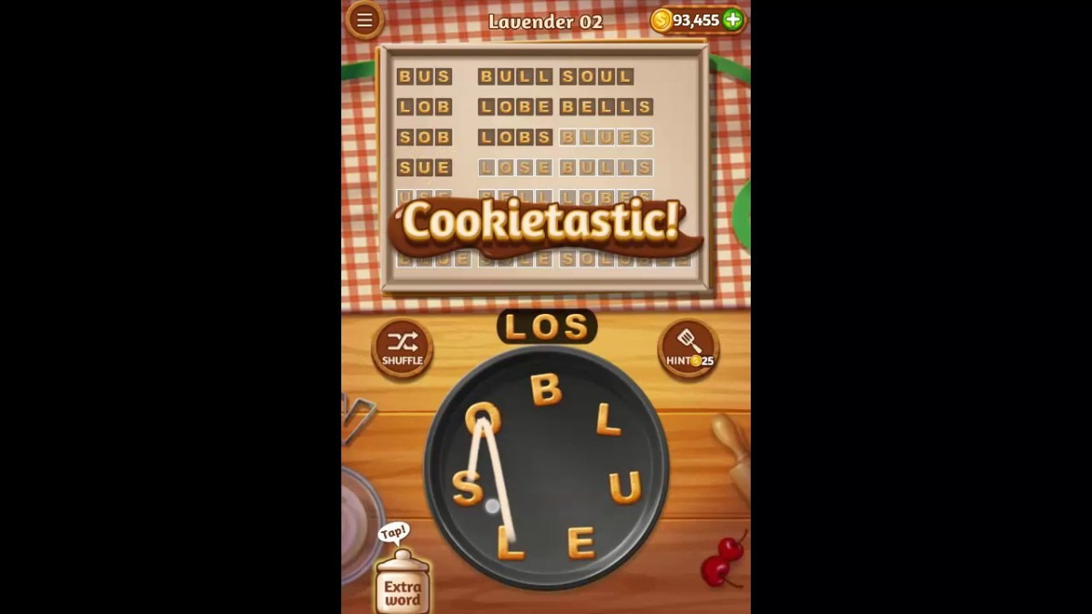 Word Cookies Lavender Pack Level 2 Answers