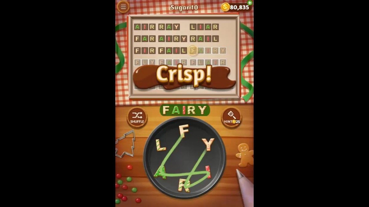 Word Cookies Sugar Pack Level 10 Answers