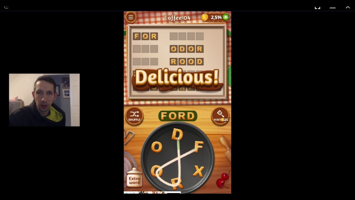 Word Cookies, Commis Chef, Coffee Level 4