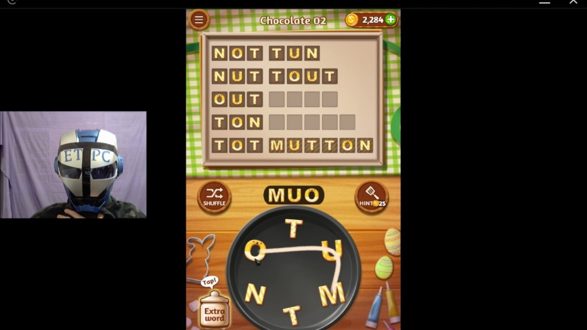 Word Cookies Chocolate 2 Solved