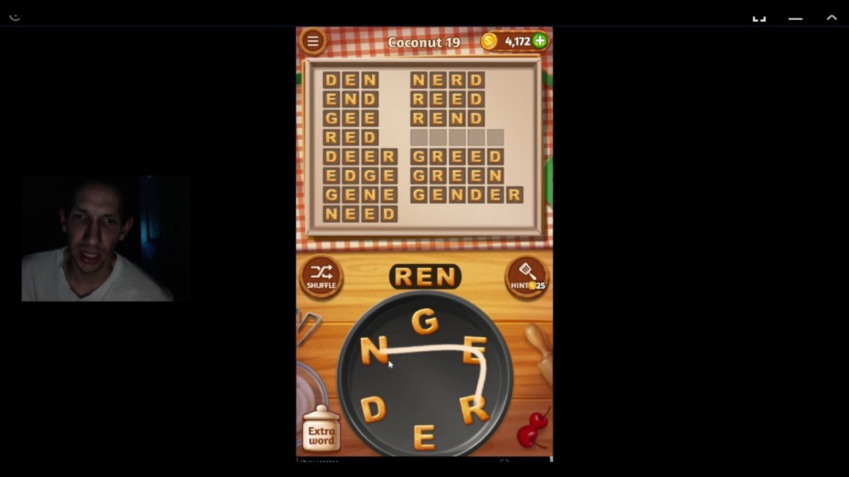 Word Cookies, Pastry Chef, Coconut Level 19