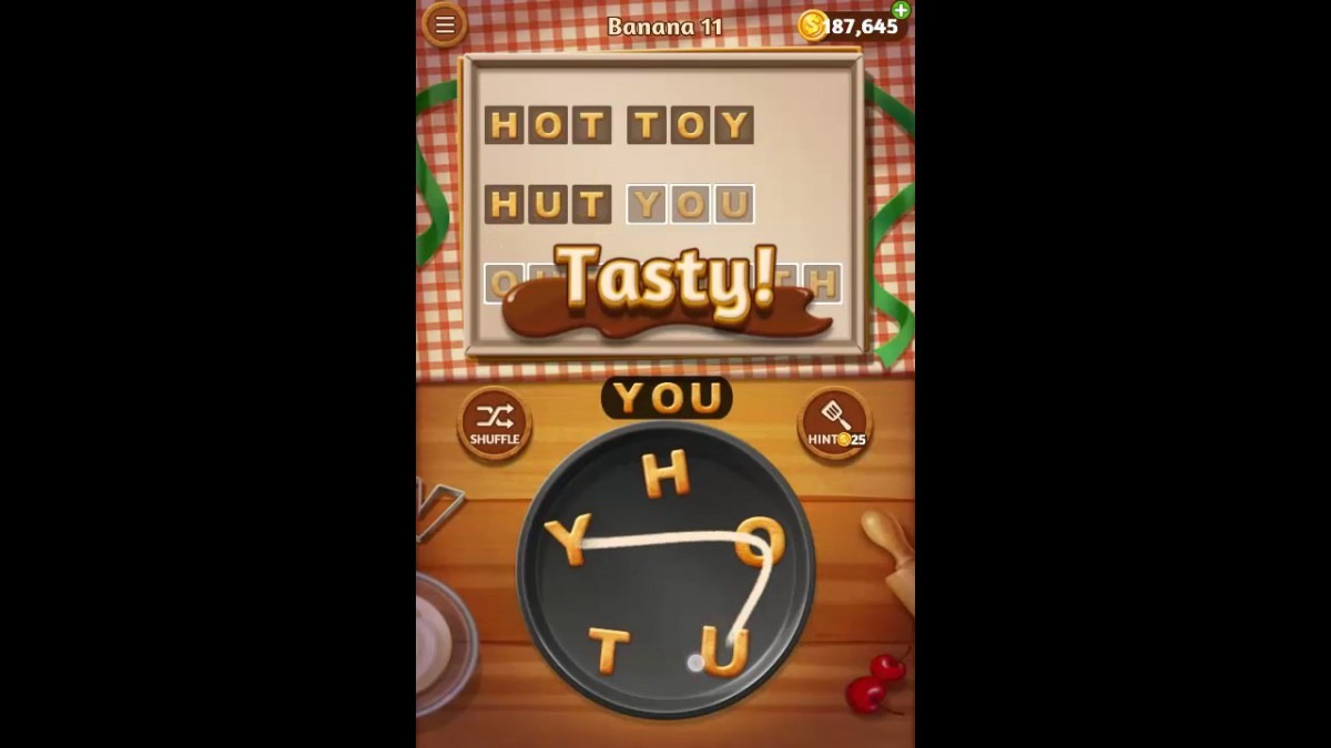 Word Cookies Banana Pack Level 11 Answers