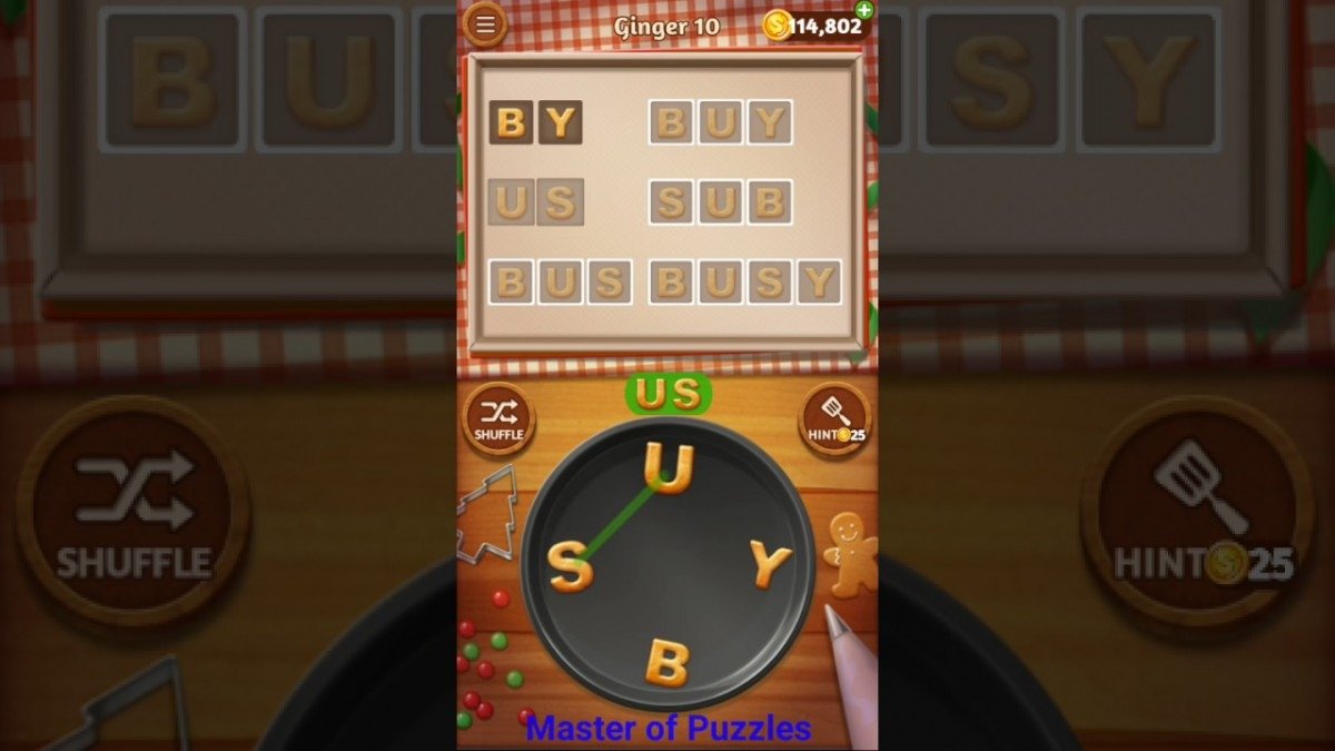 Word Cookies New Ginger Level 10 Novice Chef Solved
