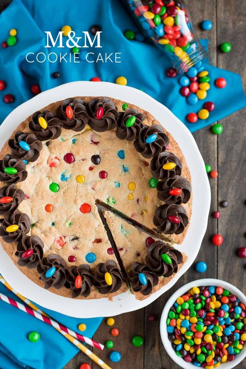 Favorite M&m Cookie Cake Recipe