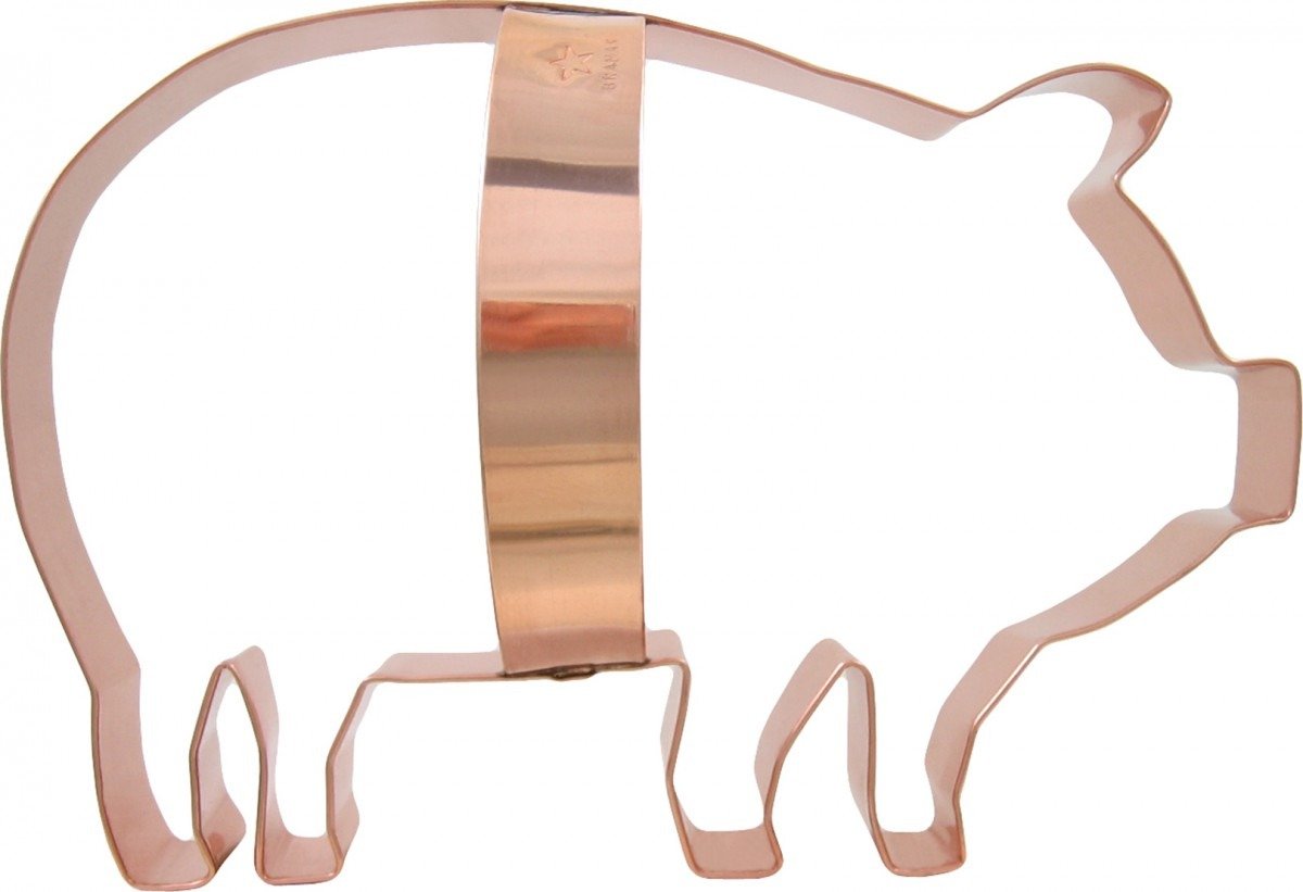 Giant Pig Cookie Cutter With Handle