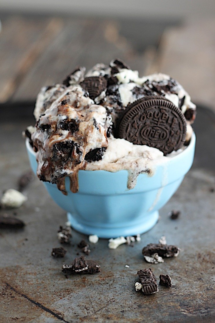 Cookies N' Cream Oreo Fudge Ice Cream