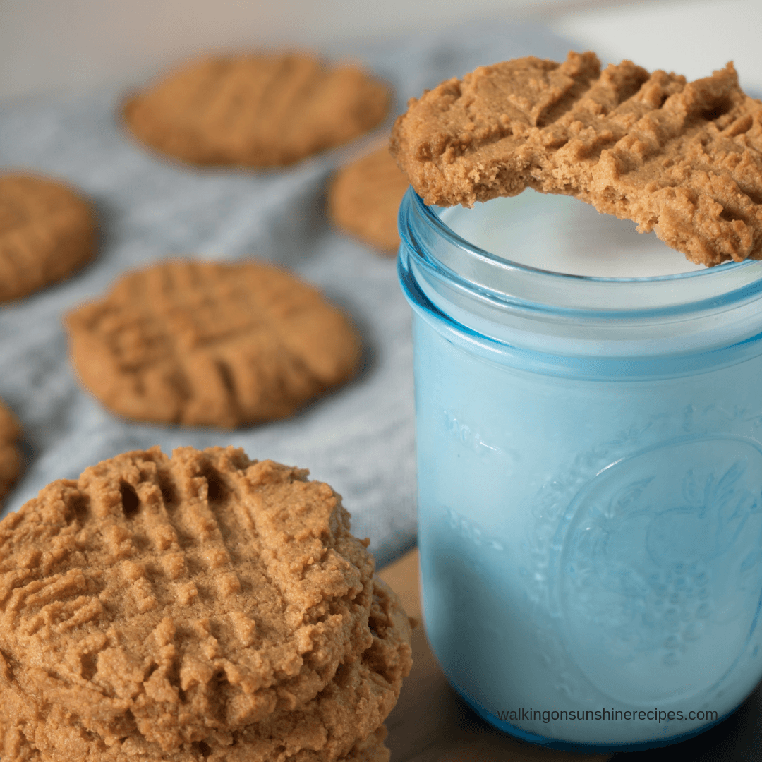 Peanut Butter Cookies Made With No Added Sugar Or Flour