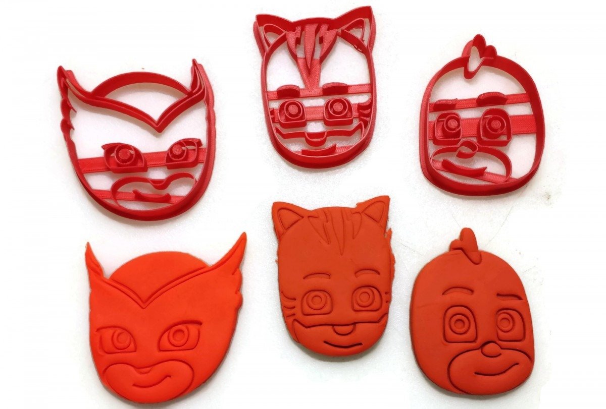 Pj Masks Gekko Owlette Catboy Cookie Cutter Set