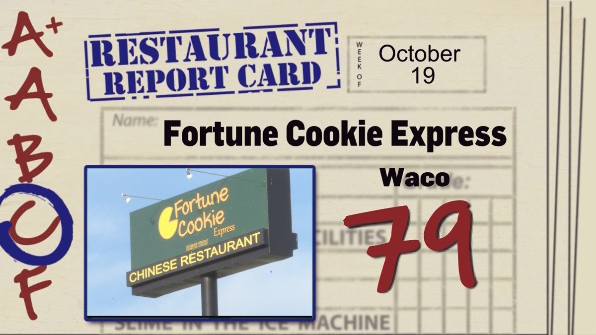 Restaurant Report Card For Week Of October 19