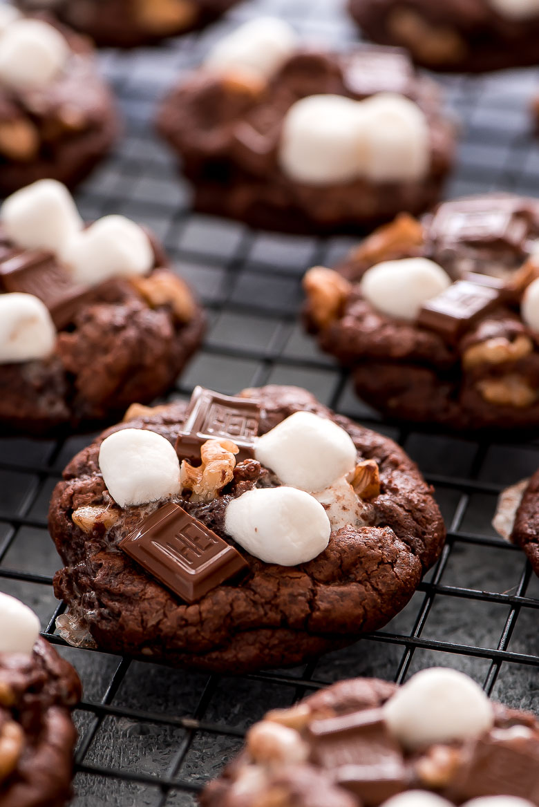 Rocky Road Chocolate Cookies
