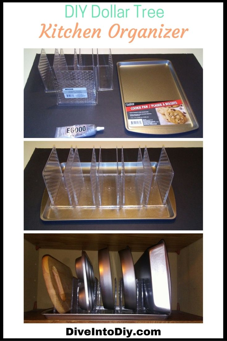 This Dollar Tree Diy Kitchen Organizer Is Super Easy To Make And