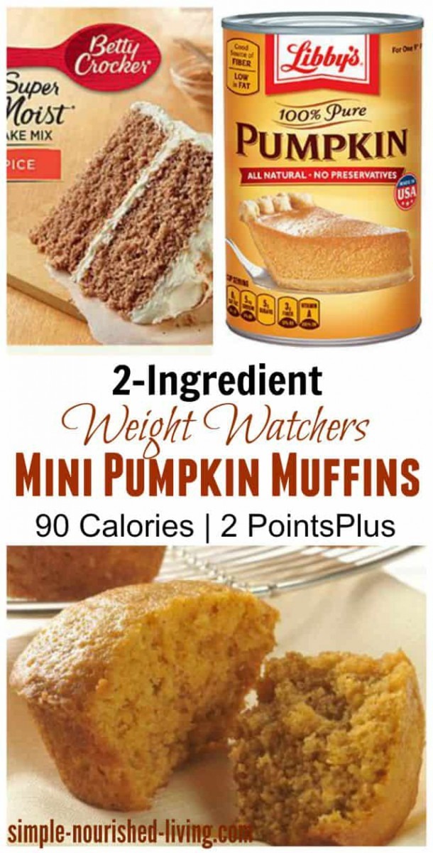 Weight Watchers Pumpkin Spice Cake Mix Muffins Recipe