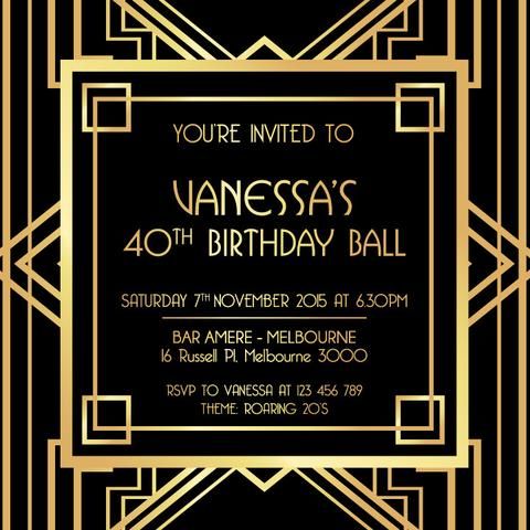 1920s Wedding Invitations Inspirational 1920 S Gatsby Glam Art