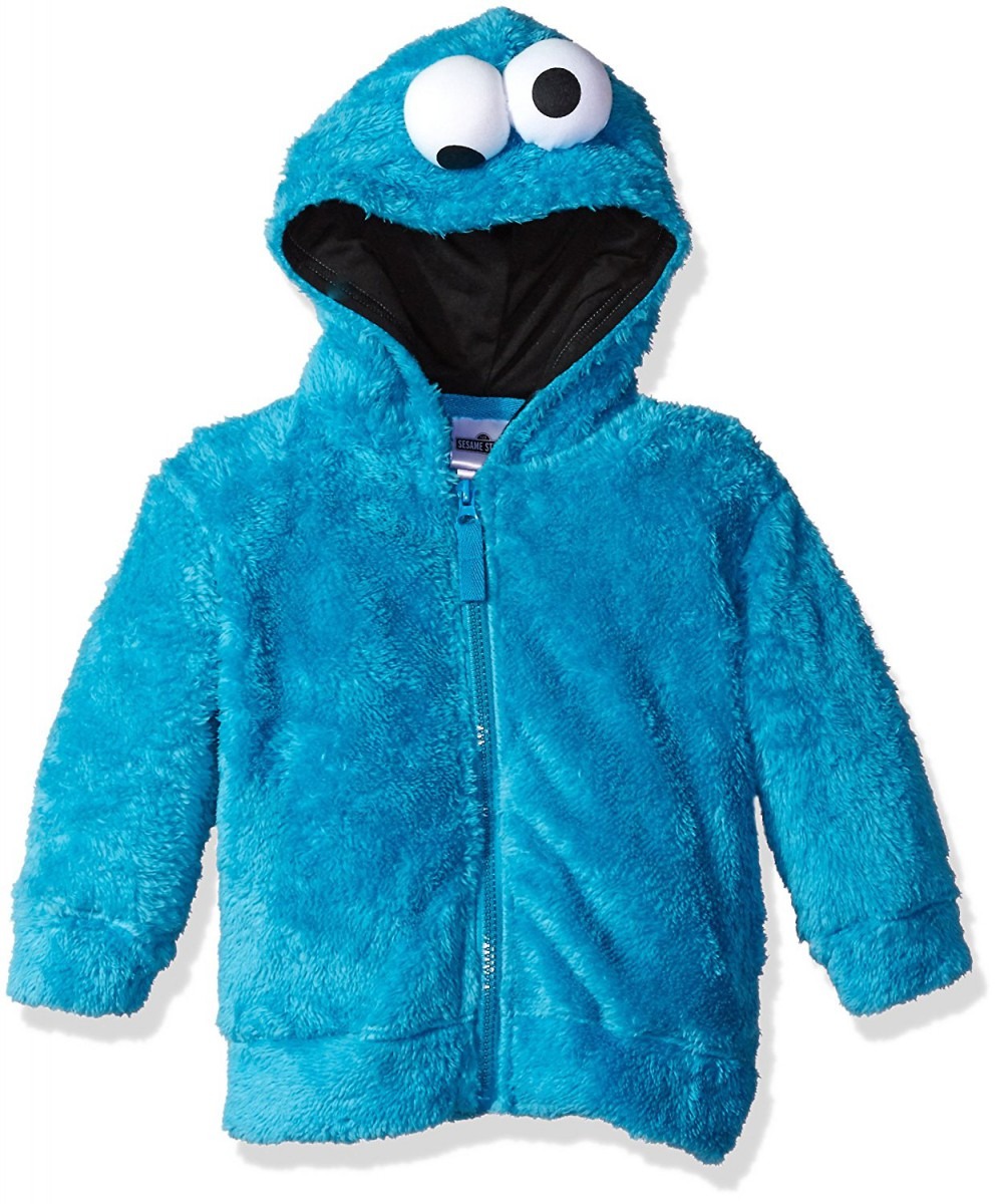 Sesame Street Cookie Monster Little Boys Costume Hoodie, Blue