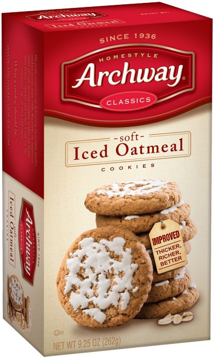 Archway Iced Molasses Cookies, 12 Ounce  (pack Of 4 ) Christmas