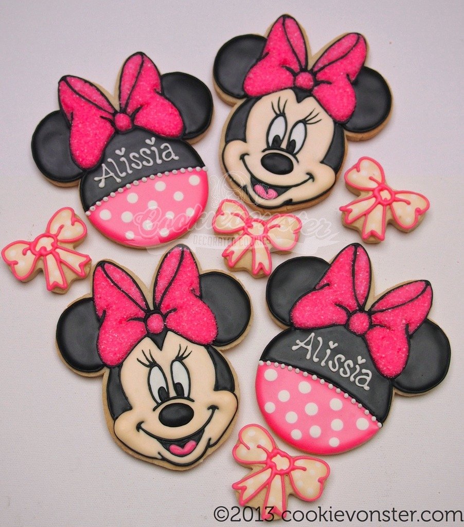 Minnie Mouse Custom Cookies