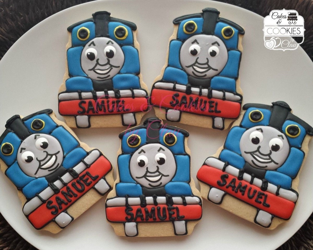 Thomas The Train Themed Cookies Www Cakesandcookiesbyclau Com