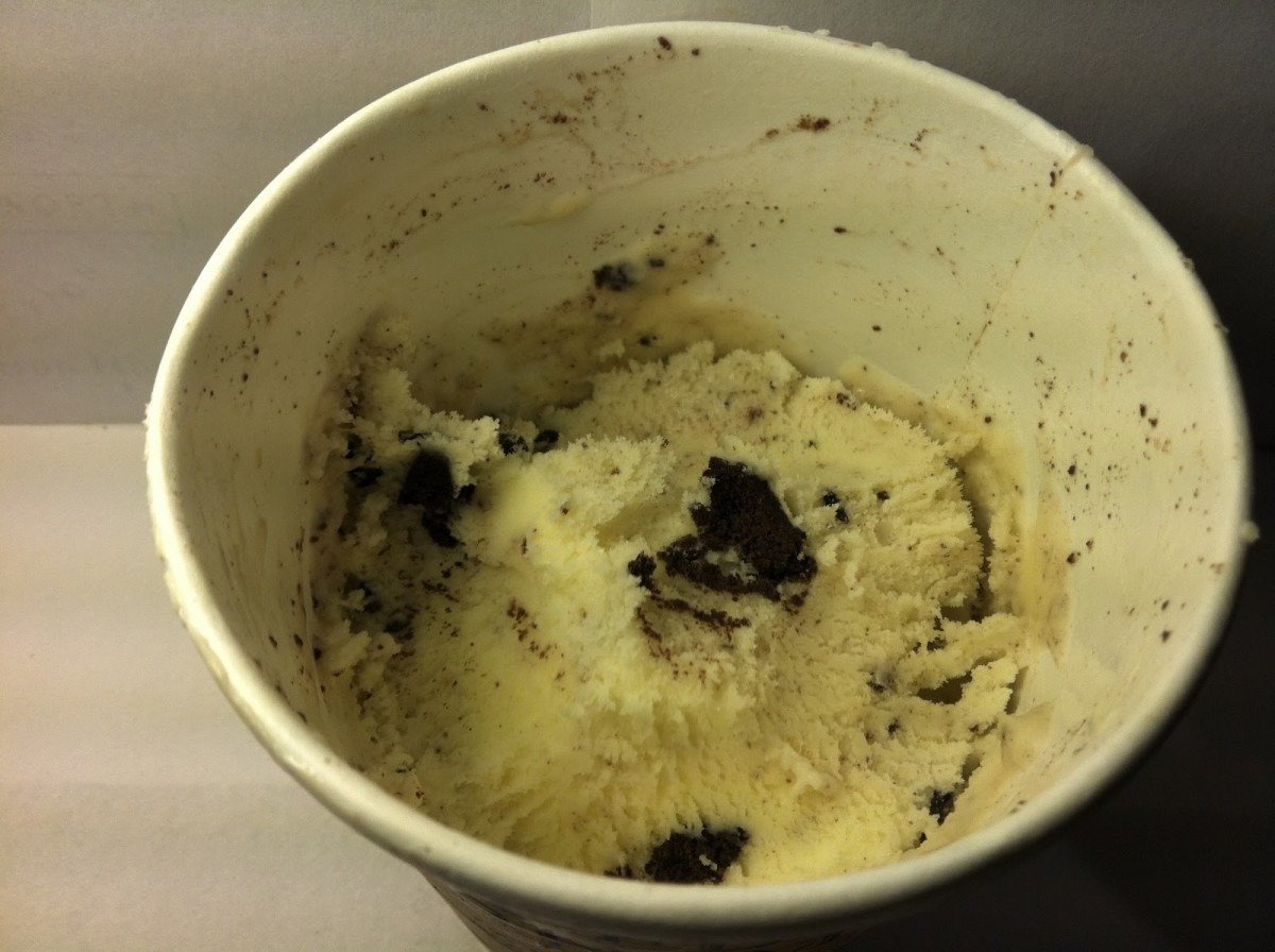 Crazy Food Dude  Review  Blue Bell Cookies & Cream Ice Cream