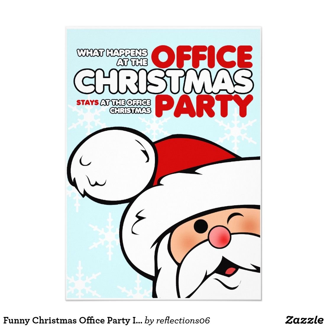 Funny Christmas Office Party Invitations