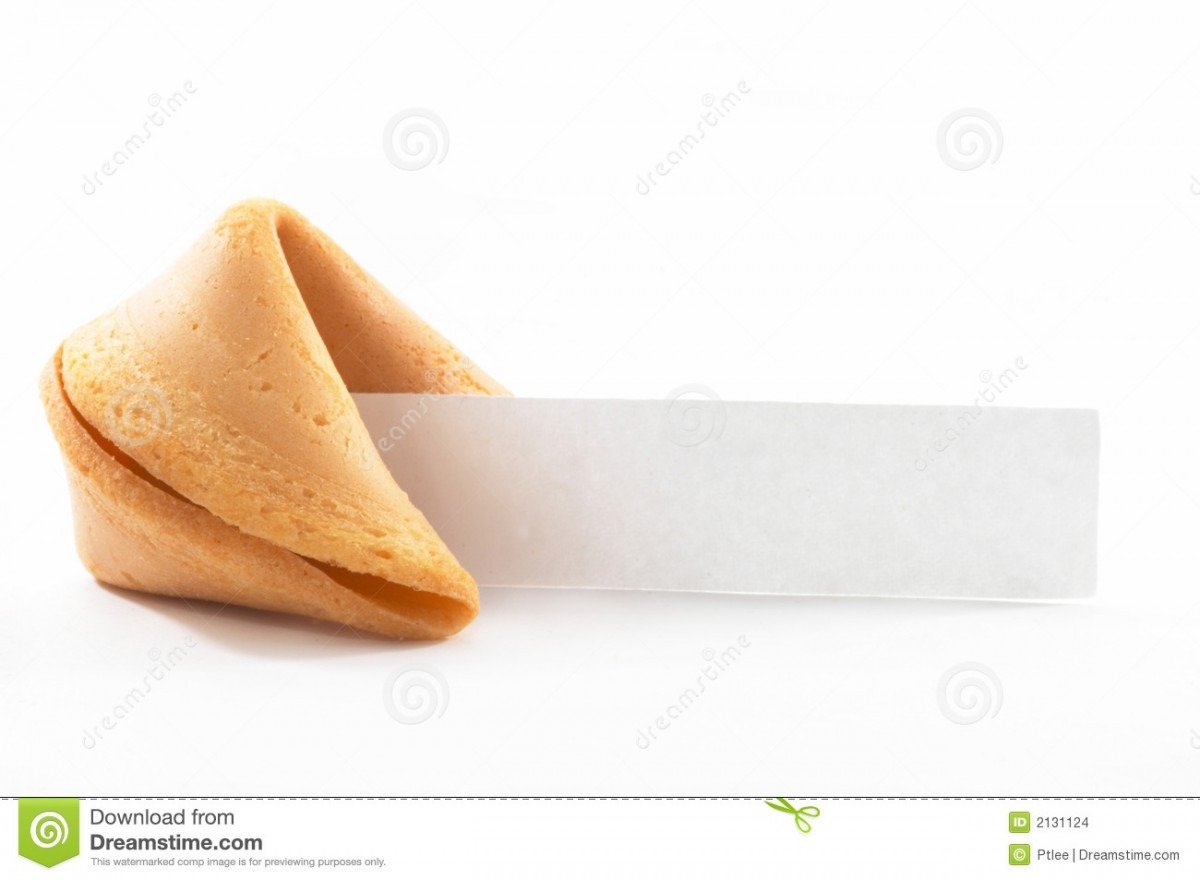 Chinese Fortune Cookie With Bl Stock Photo