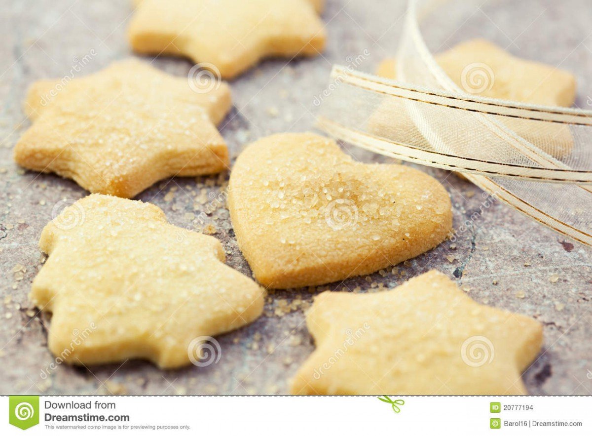 Christmas Butter Cookies Stock Photo  Image Of Star, Christmas