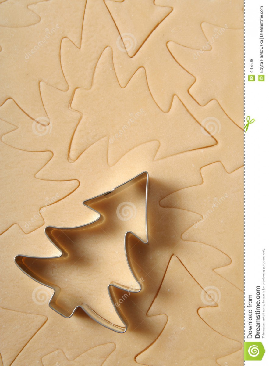 Christmas Tree Cookie Cutter Stock Photo