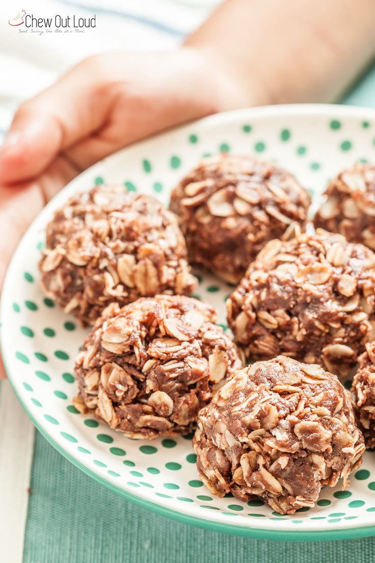 Coconut Oatmeal Cookie Balls (no