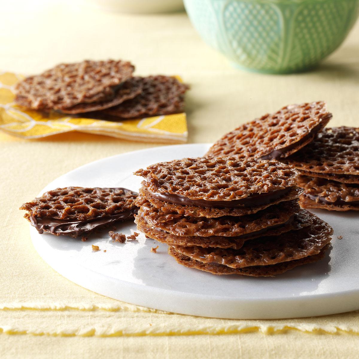 Chocolate Lace Cookies Recipe