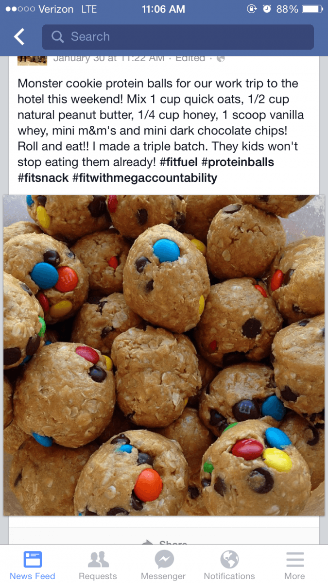 Monster Cookie Protein Balls â Theyangsterincr