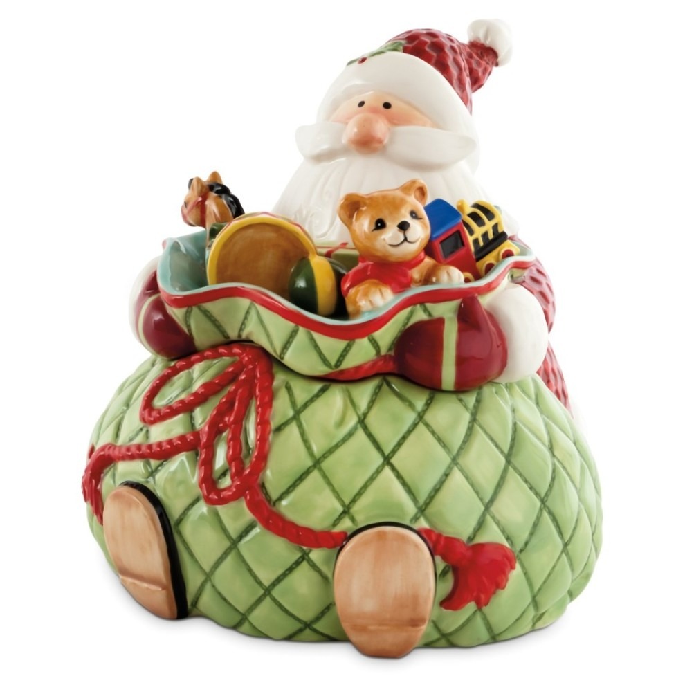 Fitz And Floyd Santa Cookie Jar