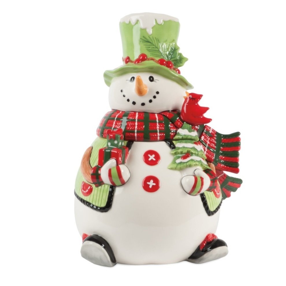 Fitz And Floyd Snowman Cookie Jar