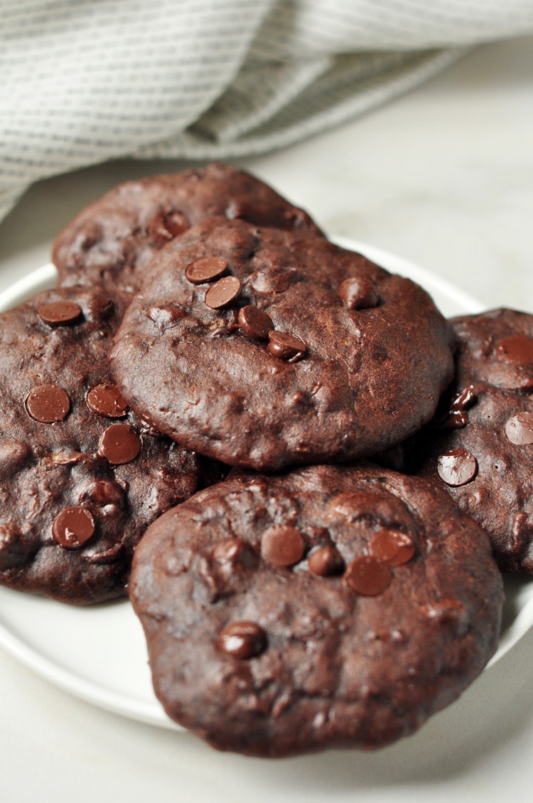 Fudgy Chocolate Zucchini Cookies
