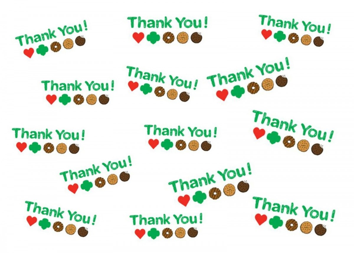 The Bourgeois Mom  Girl Scout Printables For Cookie Sale Thank You
