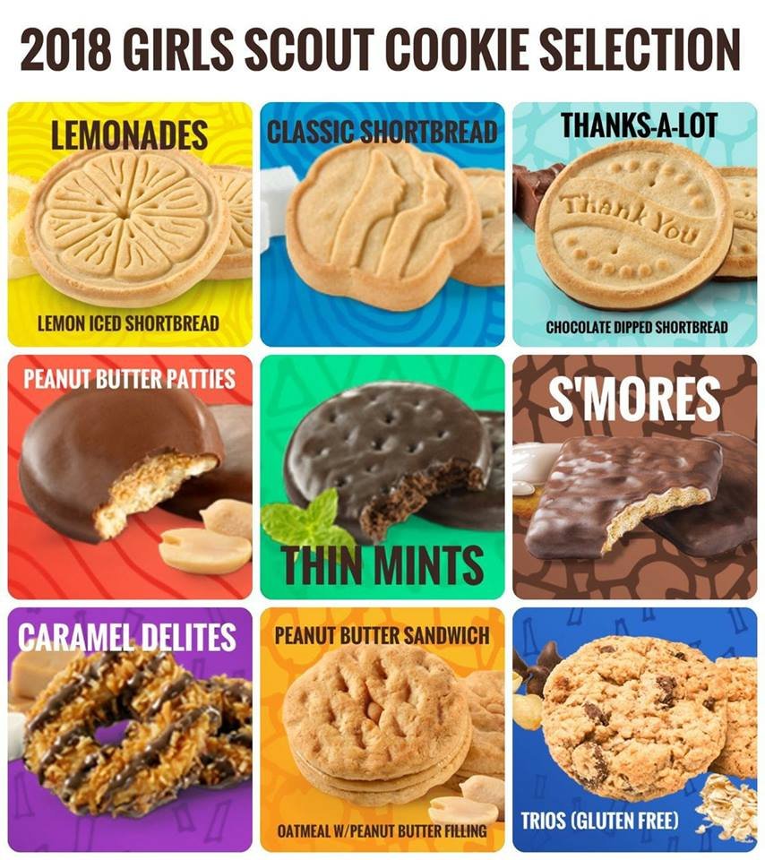 The List Of 2018 Girls Scout Cookies Is Here, And So Are The