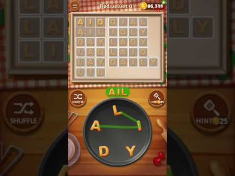 Word Cookies Red Velvet Level 1 Talented Chef Solved
