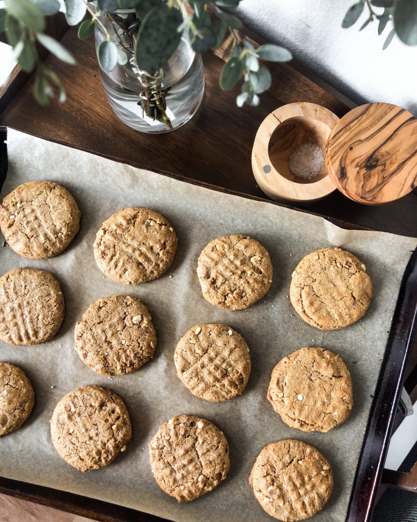Soft & Chewy Peanut Butter Cookies (healthified!)