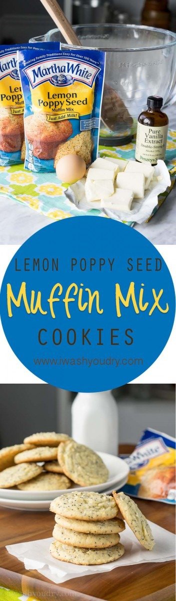 Lemon Poppy Seed Muffin Mix Cookies