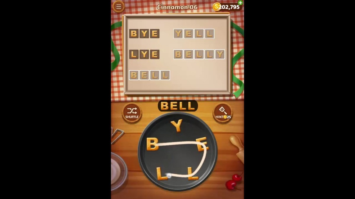 Word Cookies Cinnamon Pack Level 6 Answers