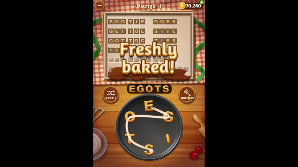 Word Cookies Orange Pack Level 11 Answers