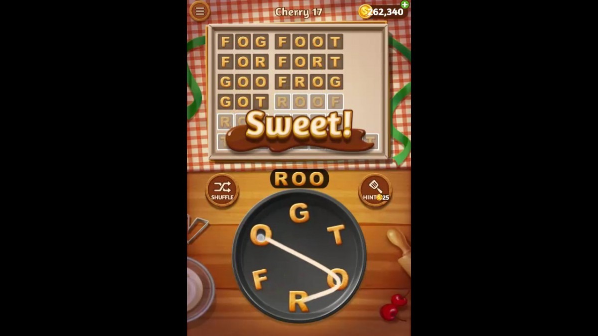 Word Cookies Cherry Pack Level 17 Answers