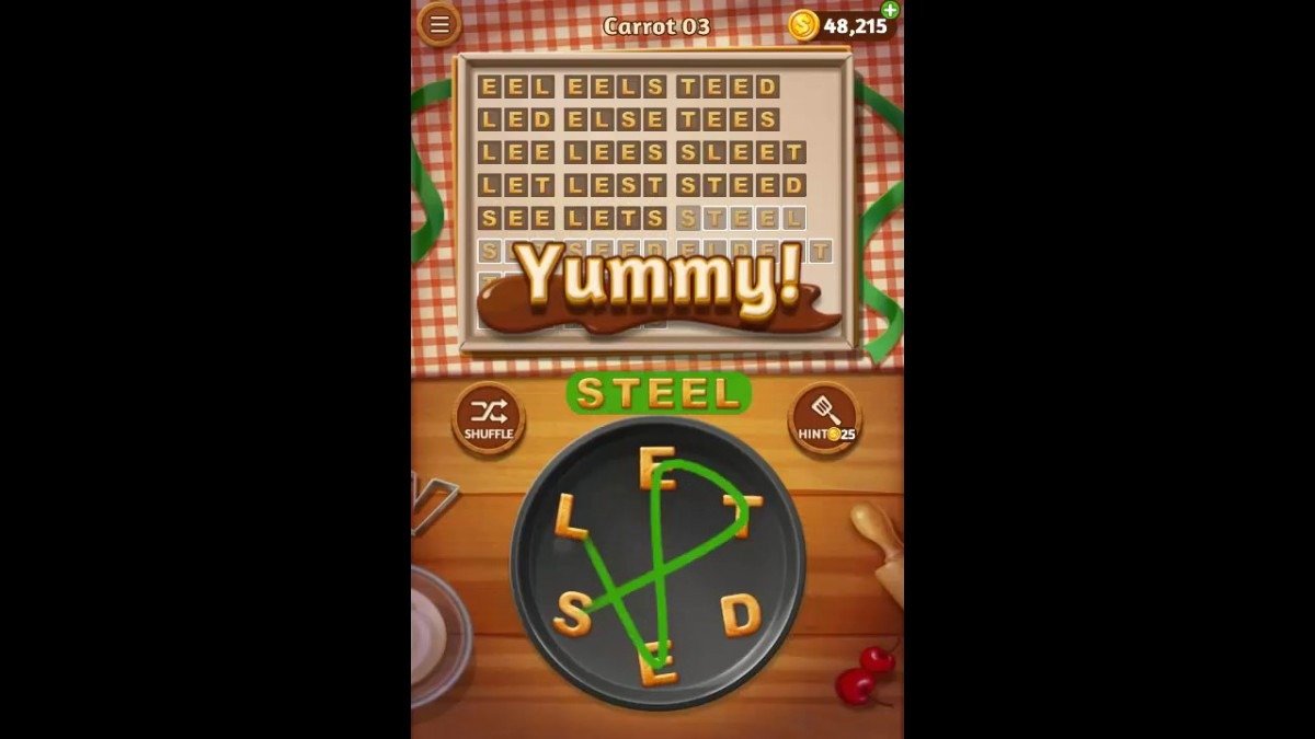 Word Cookies Carrot Pack Level 3 Answers