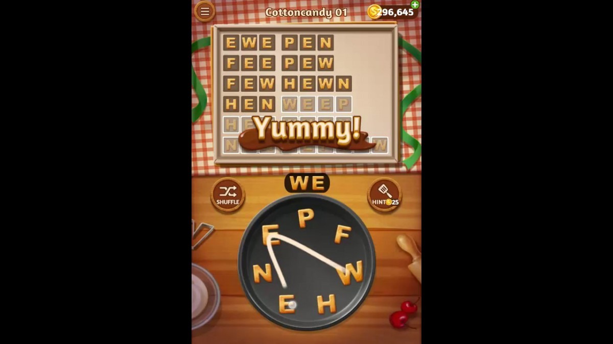 Word Cookies Cottoncandy Pack Level 1 Answers
