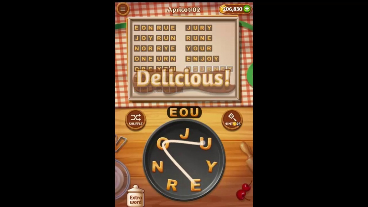 Word Cookies Apricot Pack Level 2 Answers