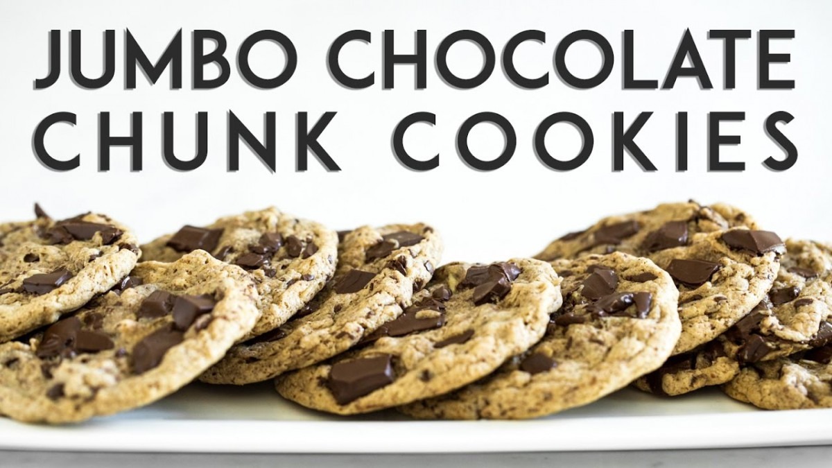 One Bowl Jumbo Chocolate Chunk Cookies