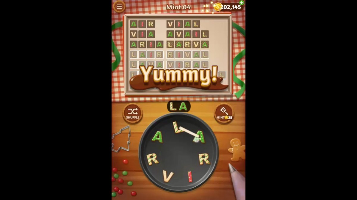 Word Cookies Mint Pack Level 4 Answers