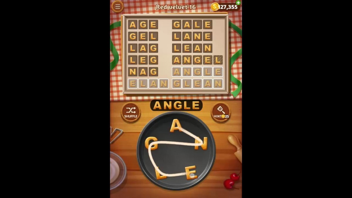 Word Cookies Red Velvet Pack Level 16 Answers