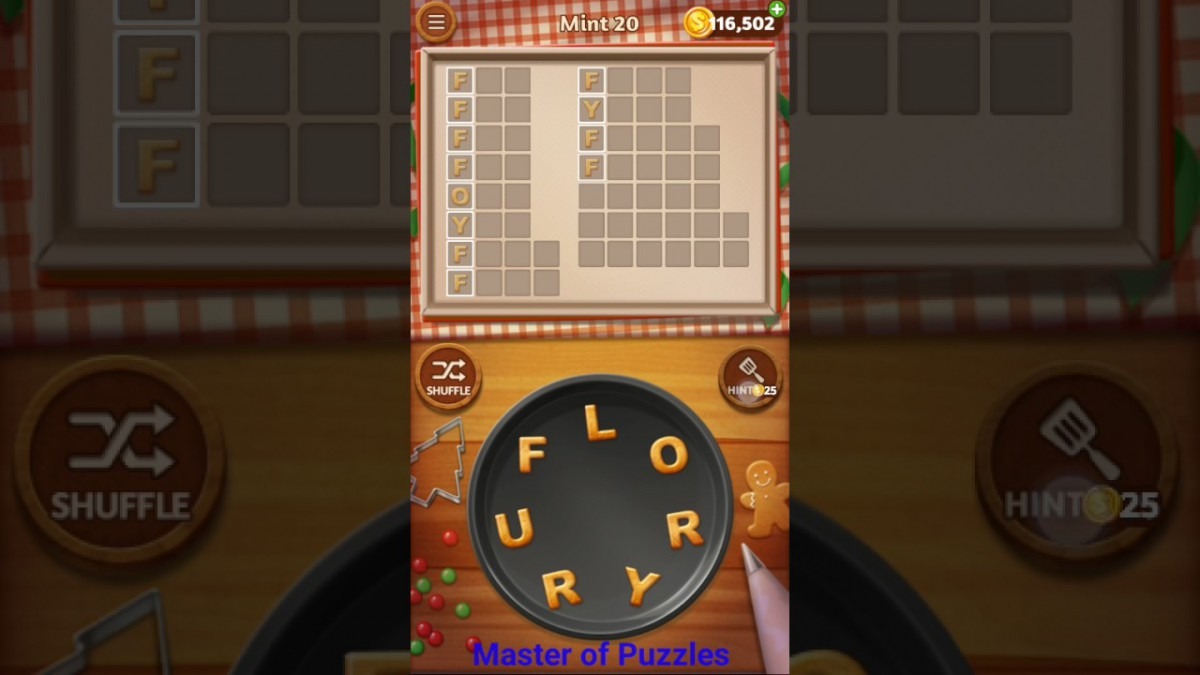 Word Cookies Mint Level 20 Sous Chef Solved