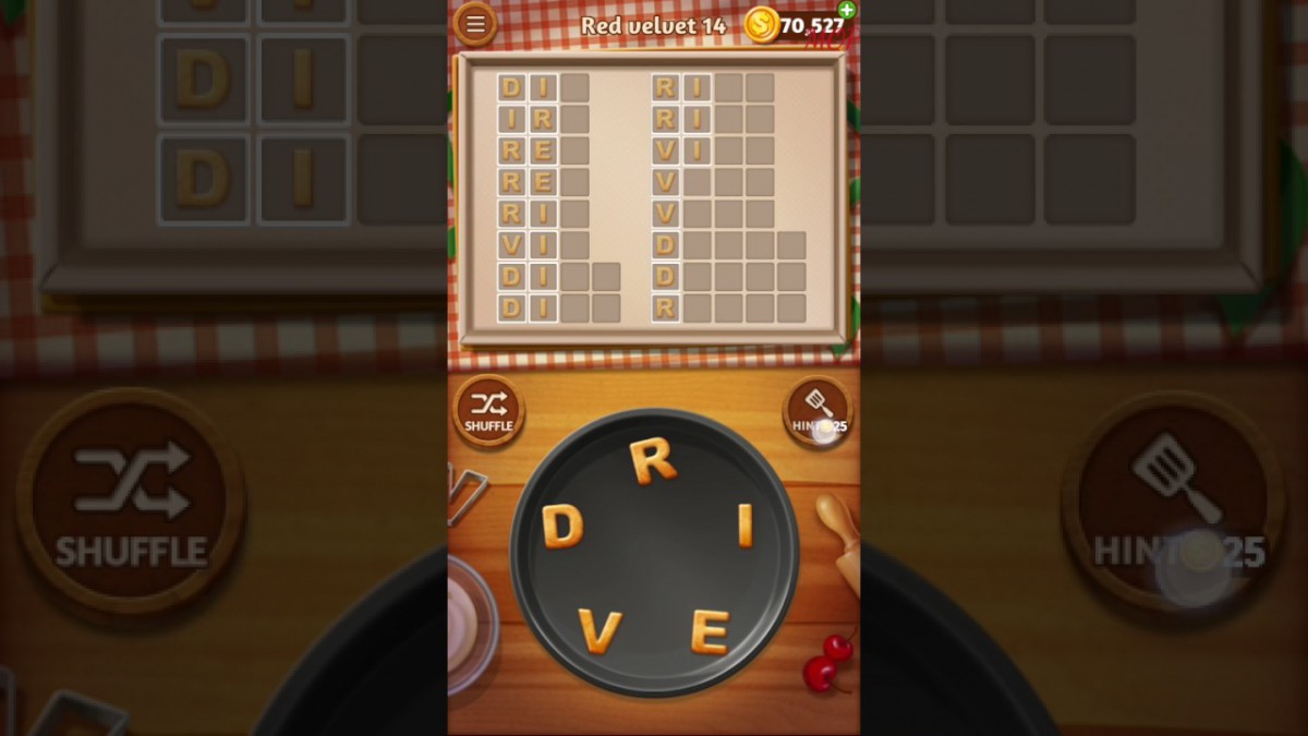 Word Cookies Red Velvet Level 14 Talented Chef Solved