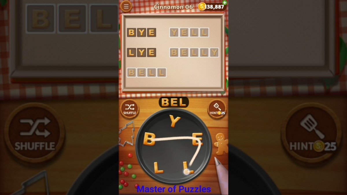 Word Cookies New Cinnamon Level 6 Novice Chef Solved