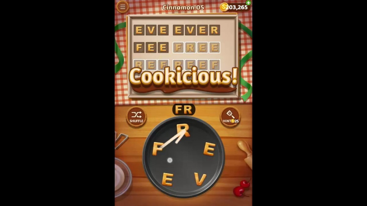 Word Cookies Cinnamon Pack Level 5 Answers